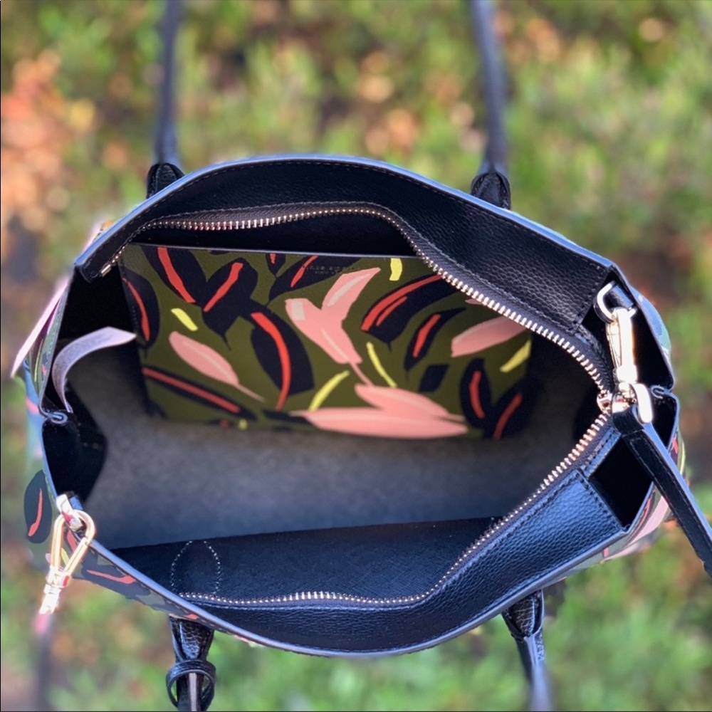 Kate Spade Eva Top Zip Leather Satchel Crossbody - Picture 8 of 8